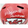 Image 2 : MECOLE HARDMAN SIGNED KC CHIEFS FULL SIZE SPEED HELMET (BECKETT COA)