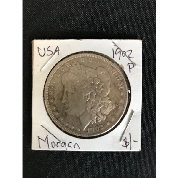 1902 USA MORGAN SILVER DOLLAR (PHILADELPHIA MINTED)