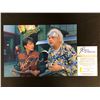 Image 2 : MICHAEL J FOX AND CHRISTOPHER LLOYD DUAL SIGNED BACK TO THE FUTURE 8 X 10 (RA COA)