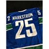 Image 1 : JACOB MARKSTROM SIGNED FRAMING HOCKEY JERSEY (BECKETT COA)