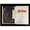 Image 2 : KAREN GILLAN SIGNED AVENGERS INFINITY WAR SCRIPT COVER (RA COA)