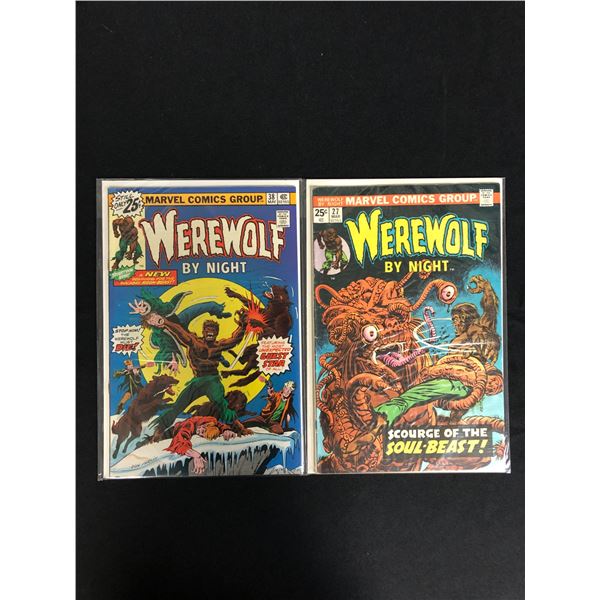 MARVEL COMICS WEREWOLF BY NIGHT COMIC BOOK LOT