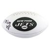 Image 1 : ELIJAH MOORE SIGNED NY JETS LEATHER FOOTBALL (BECKETT COA)