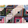 Image 3 : Antique Log Cabin Ribbon Quilt