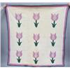 Image 1 : Semi-Antique Lavender Tulip Quilt