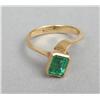 Image 1 : Emerald By-Pass Ring