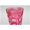 Image 3 : Pair of Continental Ruby Cut Glass Vases