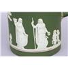 Image 2 : Tall Wedgwood Green Jasperware Jug