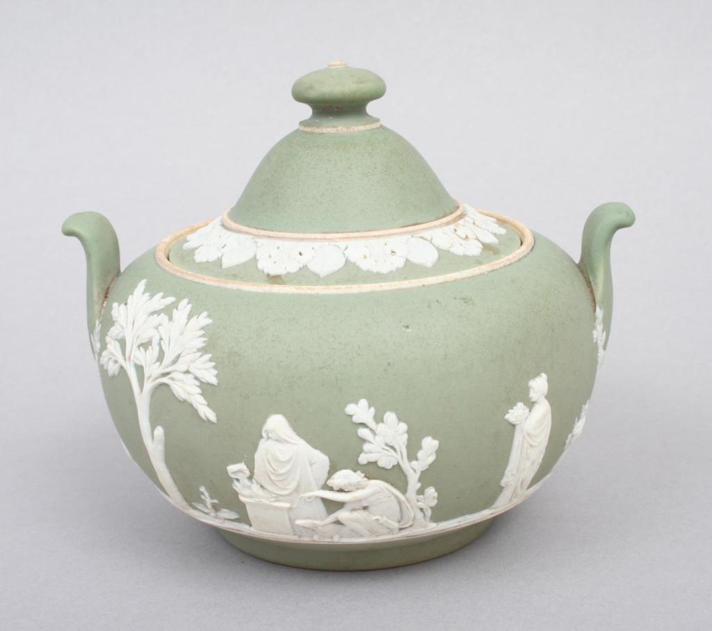 Group of Wedgwood Green Jasperware