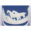 Image 4 : Adams Hunt Motif Blue Jasper Biscuit Barrel