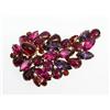 Image 1 : Weiss Raspberry Rhinestone Costume Brooch