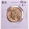 1914-S $10 Indian Head Eagle Gold Coin