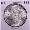 1887 $1 Morgan Silver Dollar Coin