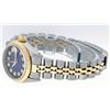 Image 8 : Rolex Ladies Two Tone Blue Vignette Diamond Oyster Perpetual Datejust Wristwatch