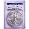 Image 1 : 2014-(W) $1 American Silver Eagle Coin PCGS MS70 Struck at the West Point Mint