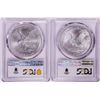 Image 2 : Lot of 2021-(S) & (W) Type 2 $1 American Silver Eagle Coins PCGS MS69 First Strike