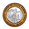 Image 1 : .999 Silver Las Vegas Club Nevada $10 Casino Limited Edition Gaming Token
