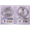 Image 2 : Lot of 2021-(S) & (W) Type 2 $1 American Silver Eagle Coins PCGS MS69 First Strike
