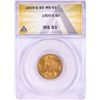 Image 1 : 1900-S $5 Liberty Head Half Eagle Gold Coin ANACS MS61