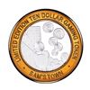 Image 1 : .999 Silver Sam's Town Las Vegas, Nevada $10 Limited Edition Casino Gaming Token