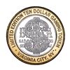Image 2 : .999 Silver The Delta Saloon Nevada $10 Casino Limited Edition Gaming Token
