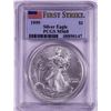 Image 1 : 1999 $1 American Silver Eagle Coin PCGS MS68 First Strike