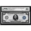 Image 1 : 1914 $20 Federal Reserve Note Minneapolis Fr.998 PMG Choice Uncirculated 63