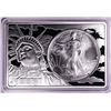 Image 1 : 1993 $1 American Silver Eagle Coin & 2oz Silver Bar Set