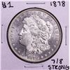 Image 1 : 1878 7/8TF Strong $1 Morgan Silver Dollar Coin