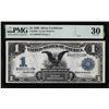 Image 1 : 1899 $1 Black Eagle Silver Certificate Note Fr.226a PMG Very Fine 30