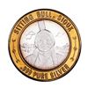 Image 2 : .999 Silver Sitting Bull Sioux $10 Casino Limited Native American Series Gaming Token