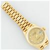 Image 7 : Rolex Ladies 18K Yellow Gold Champagne Diamond President Wristwatch With Rolex Box
