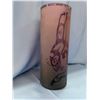 Image 2 : HAND CRAFETED FIRST NATIONS FROSTED KILLER WHALE GLASS VASE SIGNED BY T. BELL
