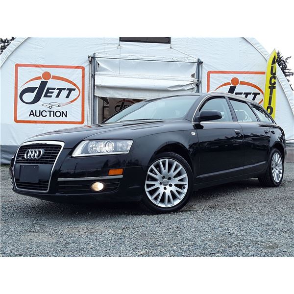 0X --  2006 AUDI A6 AVANT QUATTRO, Black, 187340 KM's   "NO RESERVE"