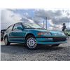 Image 11 : 0M --  1991 HONDA CIVIC SI, Teal, 60968 KM's   "NO RESERVE"