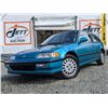 Image 2 : 0M --  1991 HONDA CIVIC SI, Teal, 60968 KM's   "NO RESERVE"