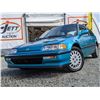 Image 3 : 0M --  1991 HONDA CIVIC SI, Teal, 60968 KM's   "NO RESERVE"