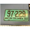 Image 2 : 1958 BC LICENSE PLATE WITH BARRETT-JACKSON MAGAZINE