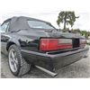 Image 68 : 0O --  1989 FORD MUSTANG LX CONVERTIBLE, Black, 344691 KM's