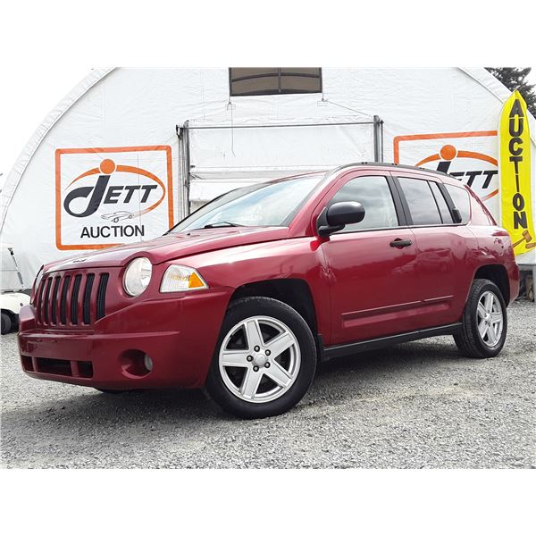 E3 --  2008 JEEP COMPASS SPORT 4X4, Red, 200519 KM's