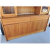 Image 2 : TeaK Display Cabinet  (2 piece)  with Glass Shelves