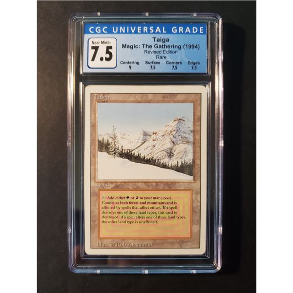 Magic the Gathering: Revised Taiga CGC 7.5