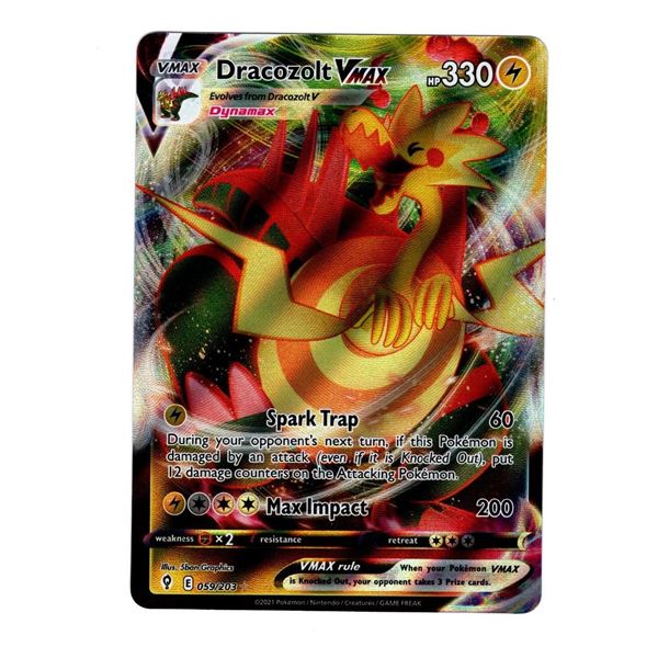 Pokemon: Dracozolt VMAX (Evolving Skies)