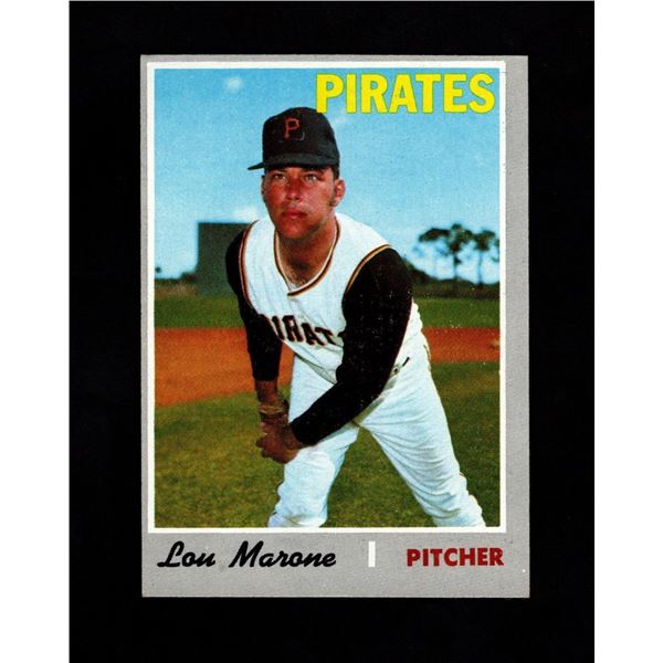1970 Topps #703 Lou Marone RC Hi #