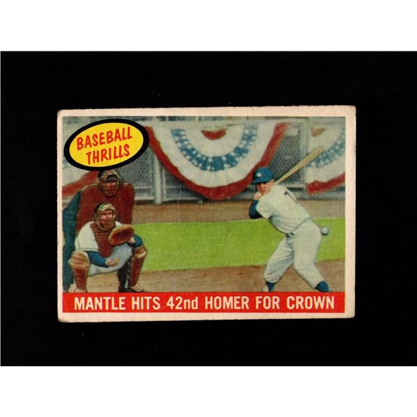 1959 Topps #461 Mantle Hits 42nd HR