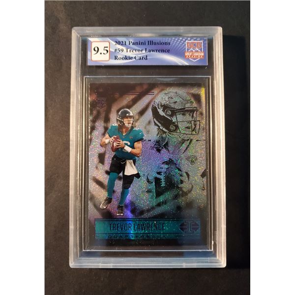 2021 Panini Trevor Lawrence Illusions Stardust Rookie (GCG 9.5)