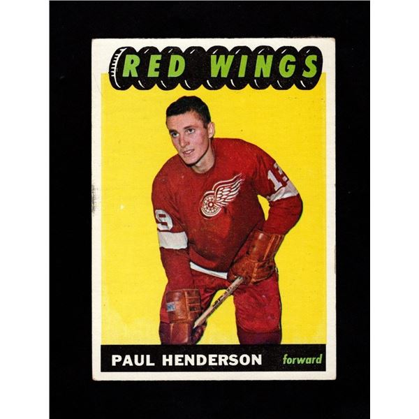 1965-66 Topps #51 Paul Henderson Rookie Card