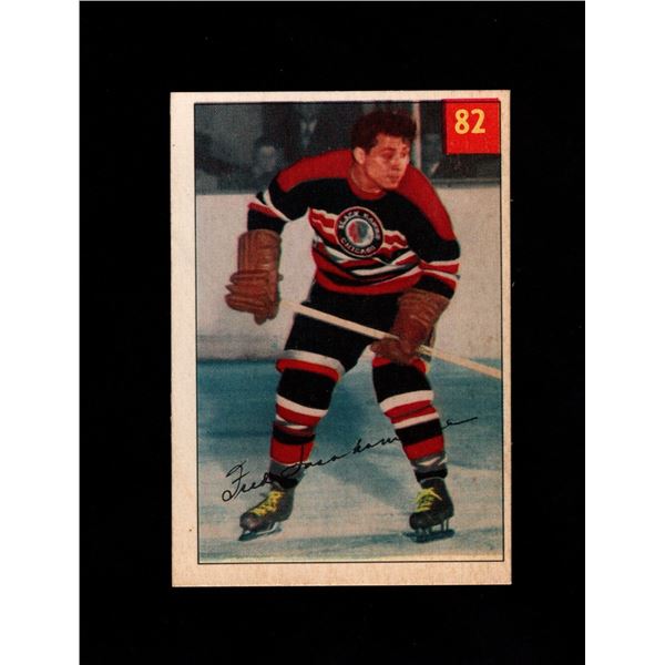 1954-55 Parkhurst #82 Fred Sasakamoose RC