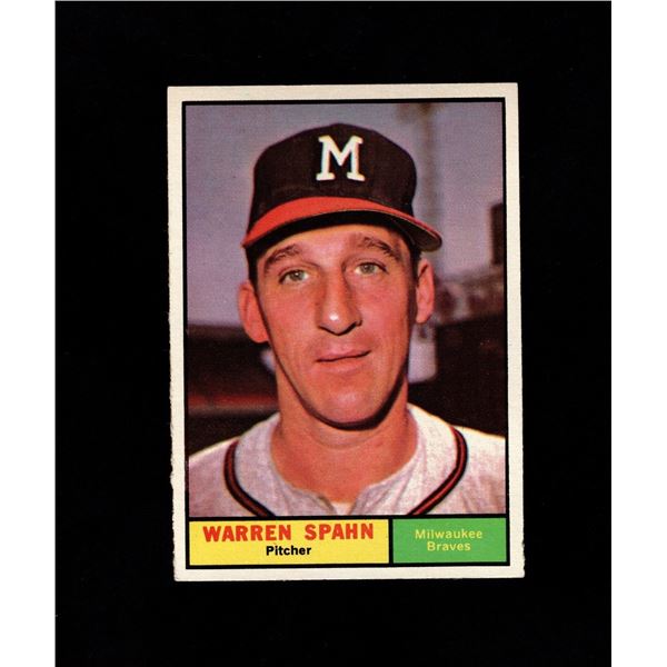 1961 Topps #200 Warren Spahn