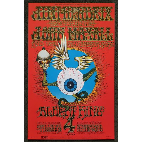 Jimi Hendrix - iconic 1968 poster (4th print)